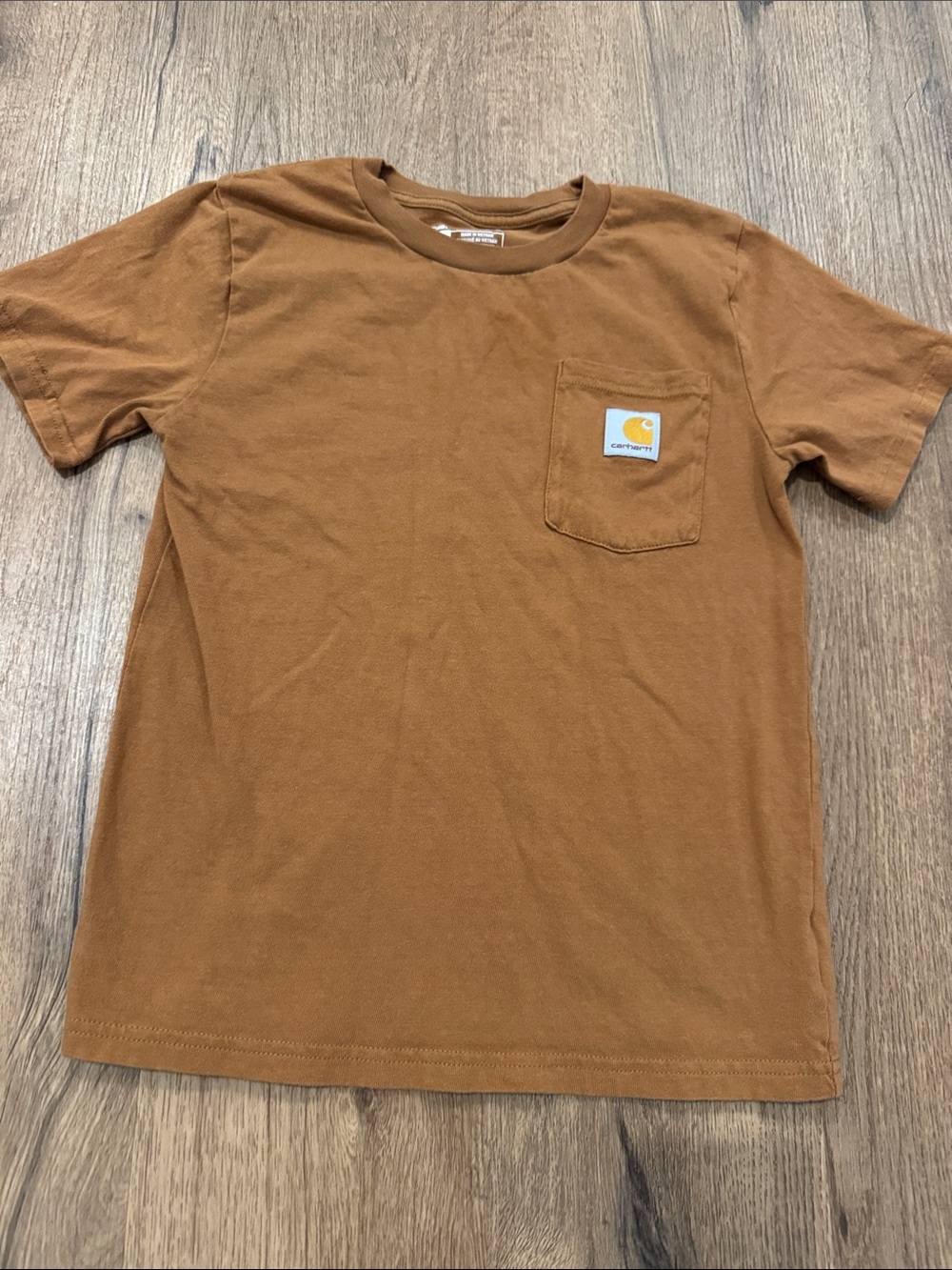 Carhartt Kids Short-Sleeve Pocket Tee in Carhartt Brown